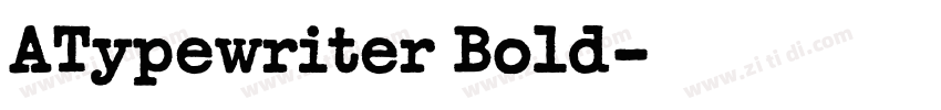 ATypewriter Bold字体转换